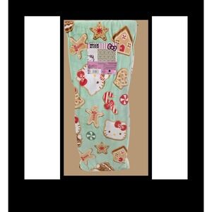 Hello Kitty Holiday Gingerbread Cloud Throw Blanket Mint Green Christmas 60x70